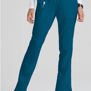 Grey's Anatomy Classic Aubrey Pant- 3 Pocket Scrub Pants- Bahama -Teal